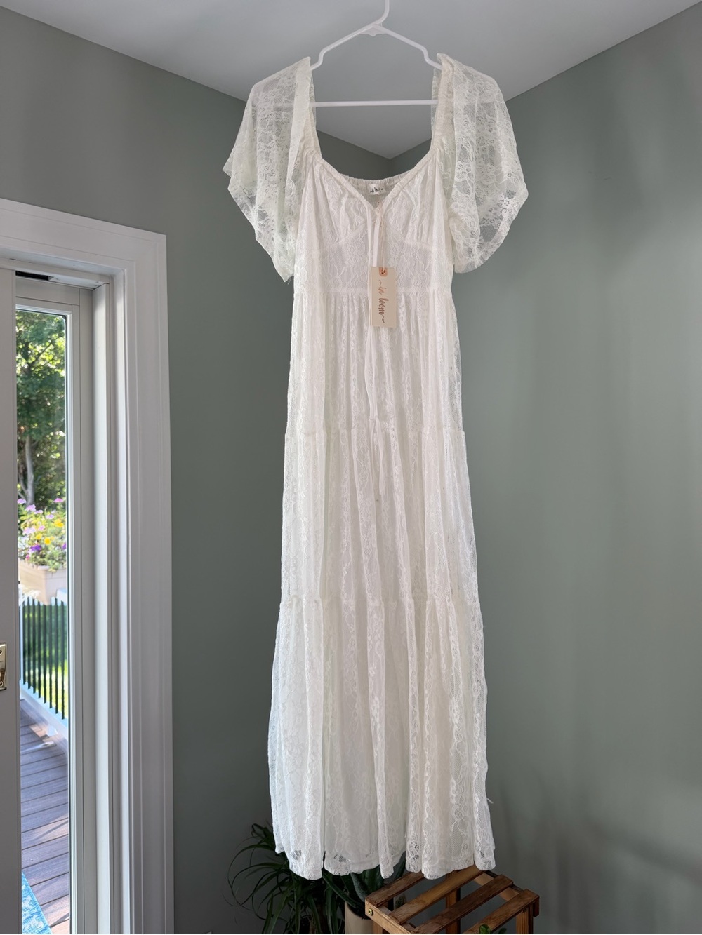 Baltic Born Anisa Lace Maxi Dress | Off White